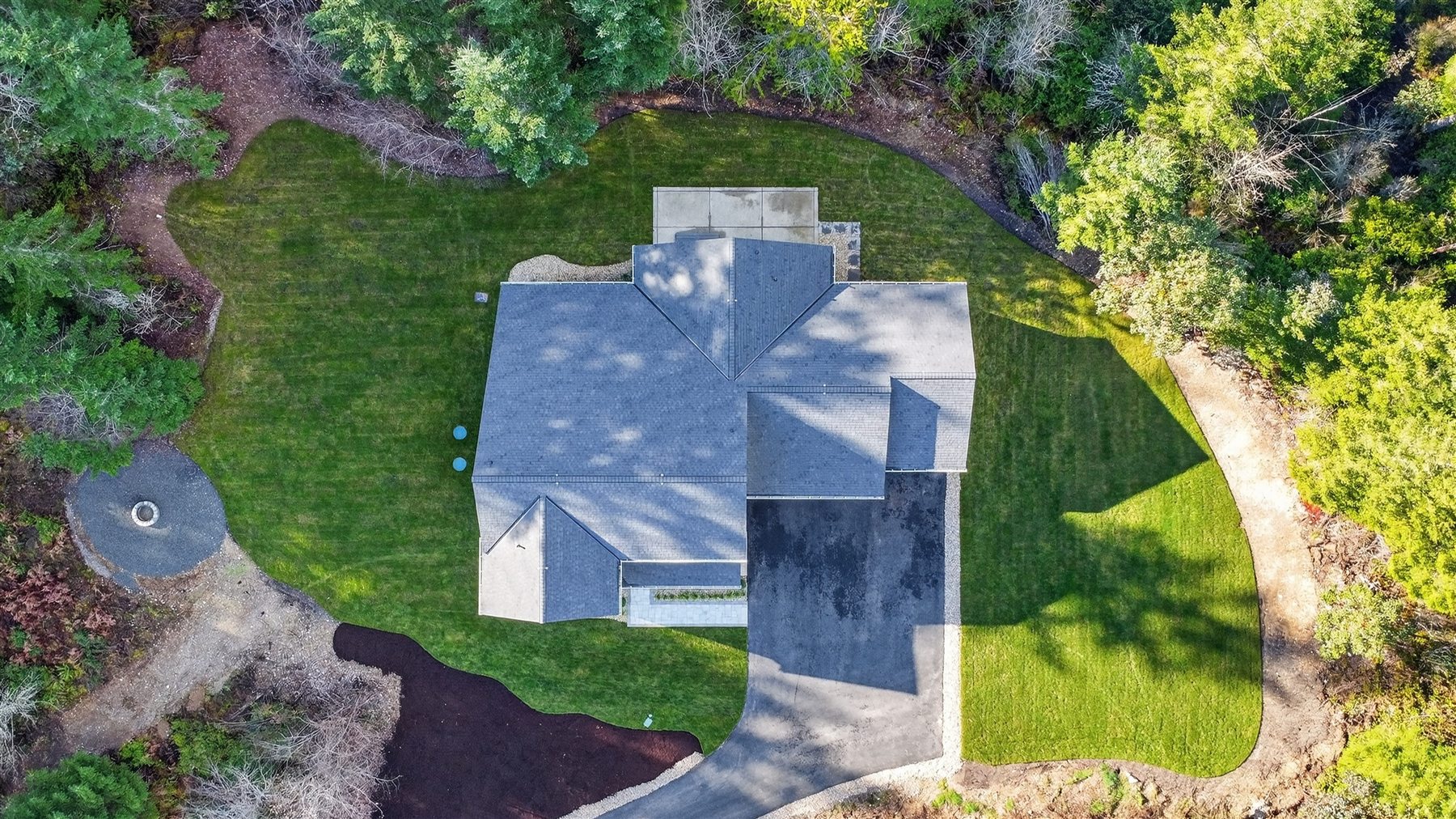 Twilight home exterior photographed for real estate media
